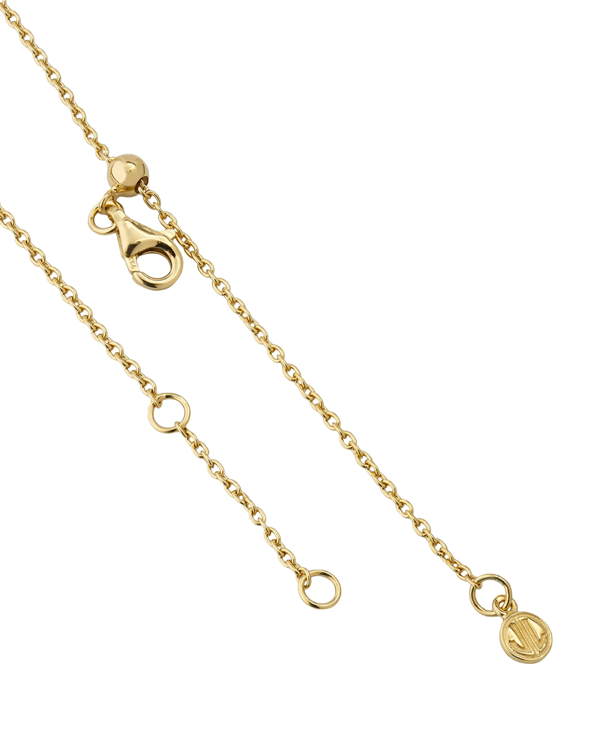 Dash Circle Gold Vermeil Sterling Necklace
