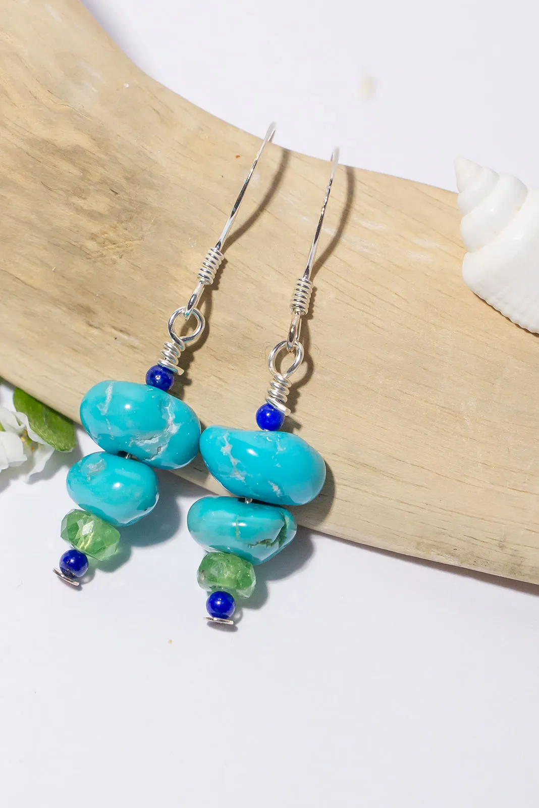 Earrings Gemstone Spring Jungle