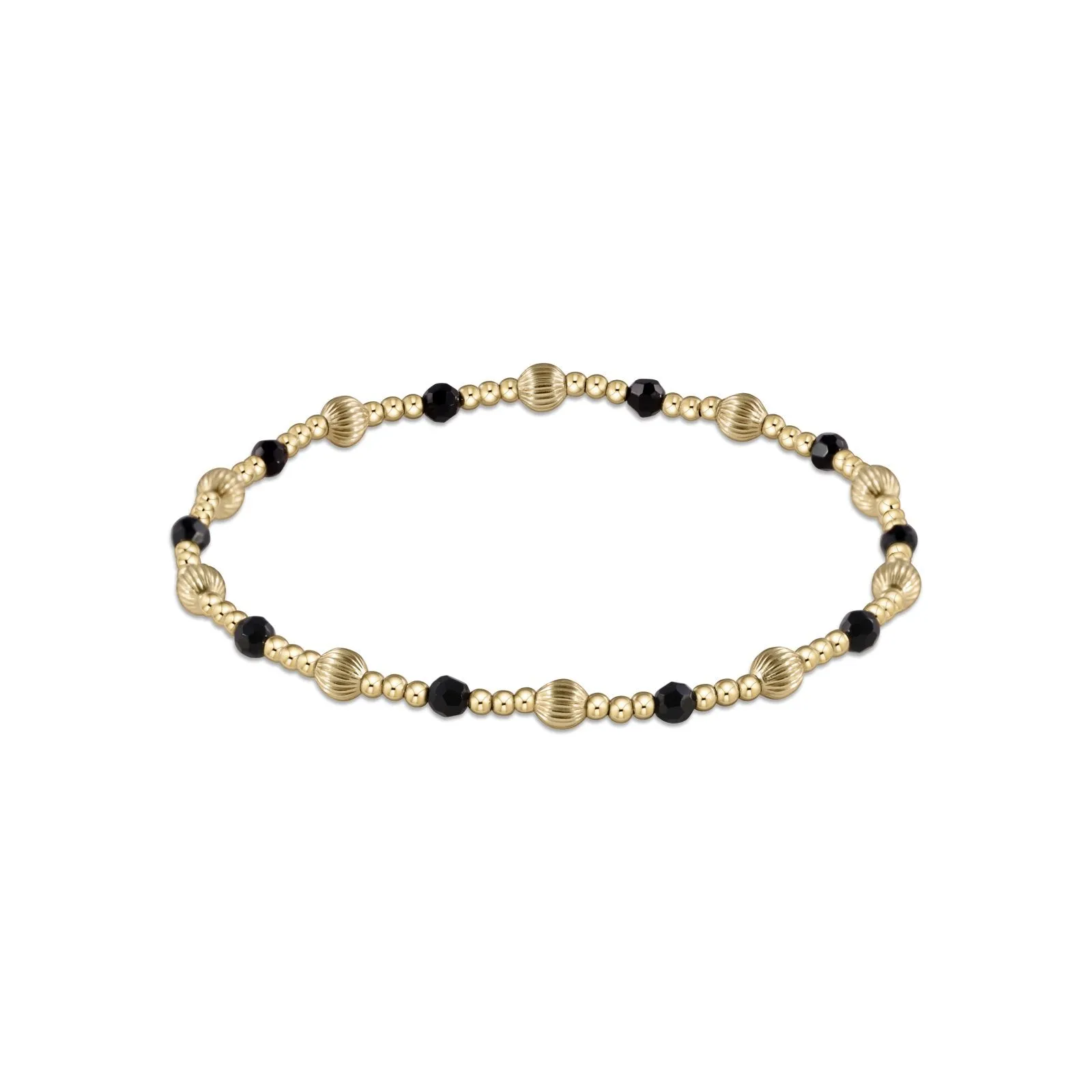 enewton Dignity Sincerity Pattern 4mm - Faceted Onyx Bracelet
