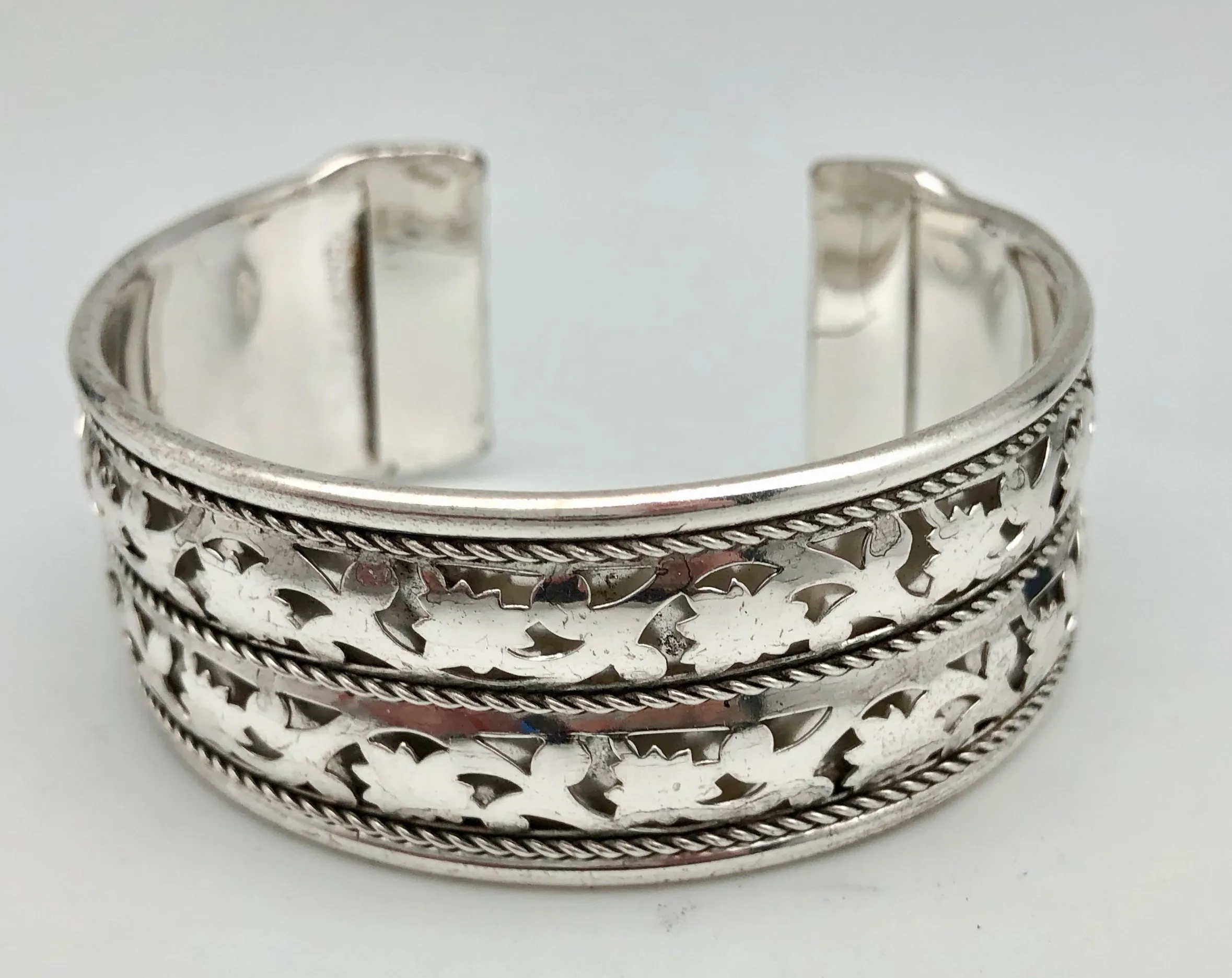 Fair Trade We Are Connected Silver Cuff Bracelet