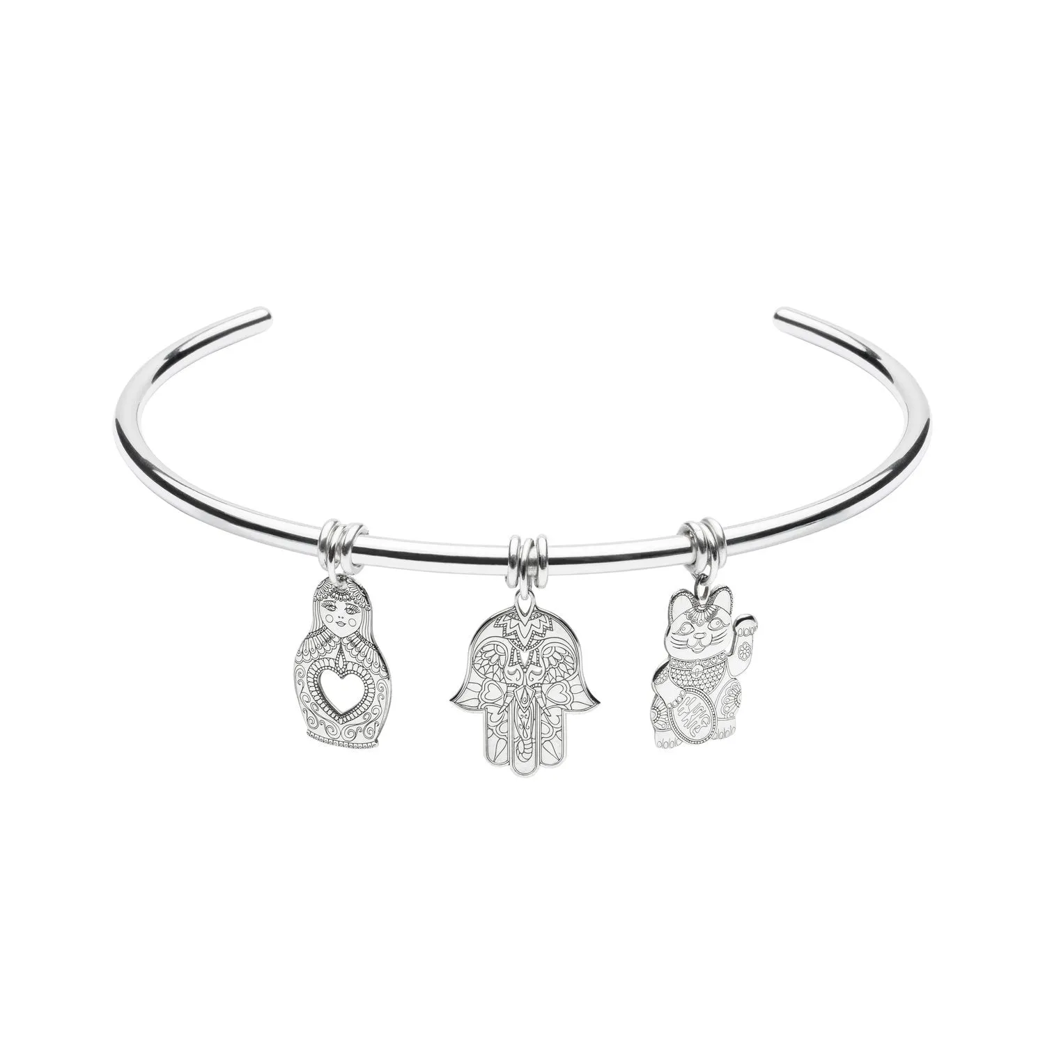 Far East Triple Charm Choker