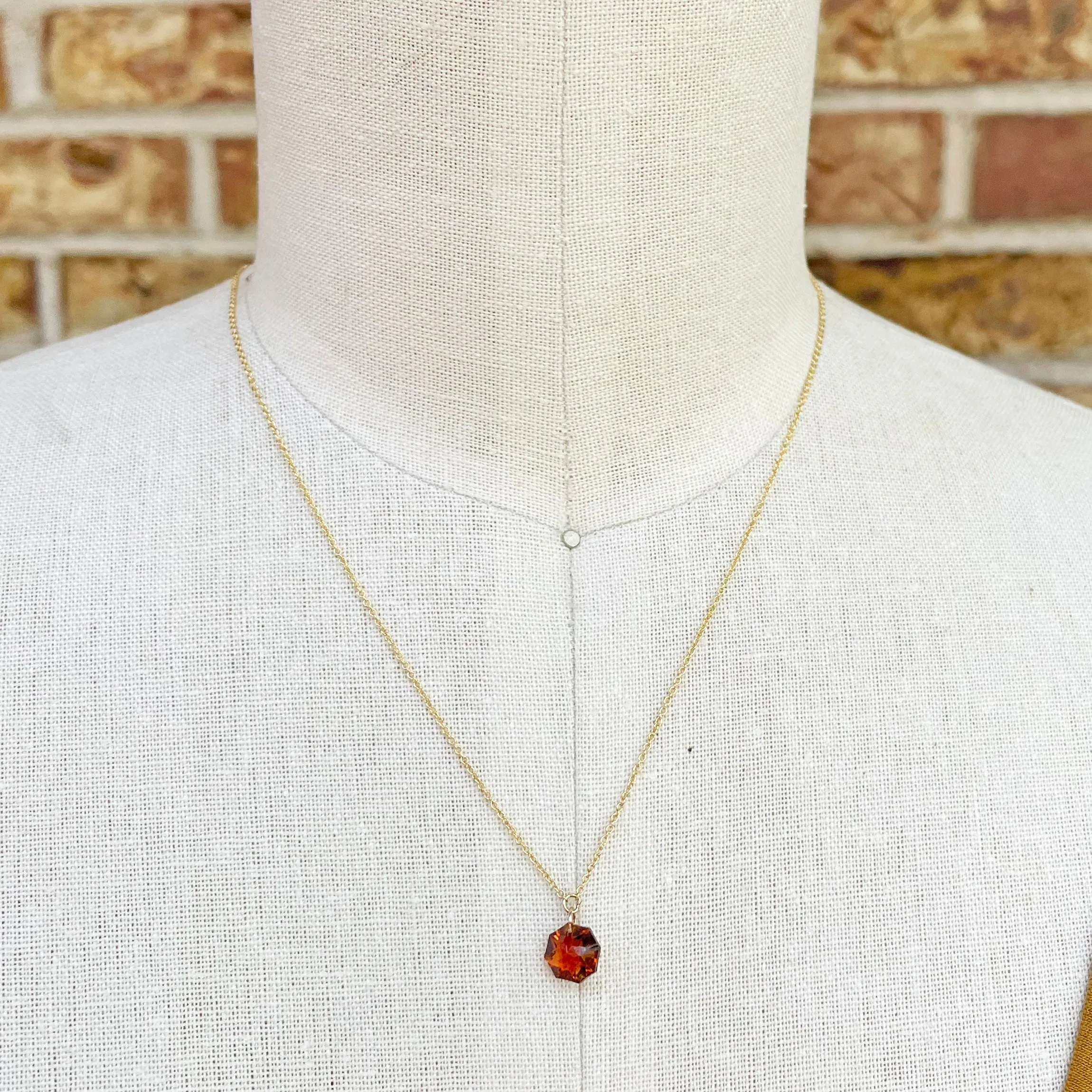 Fire Citrine Necklace