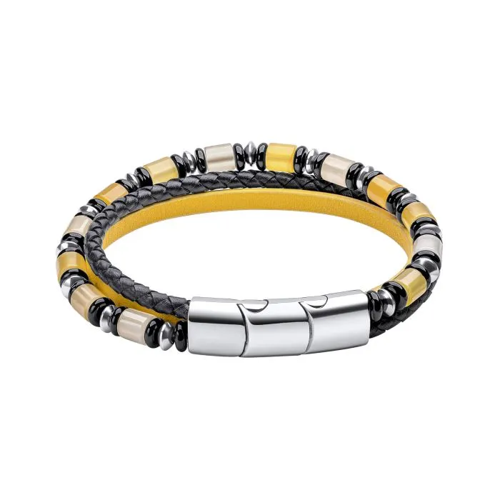 Fred Bennett Mustard Colour Multi Layered Bracelet