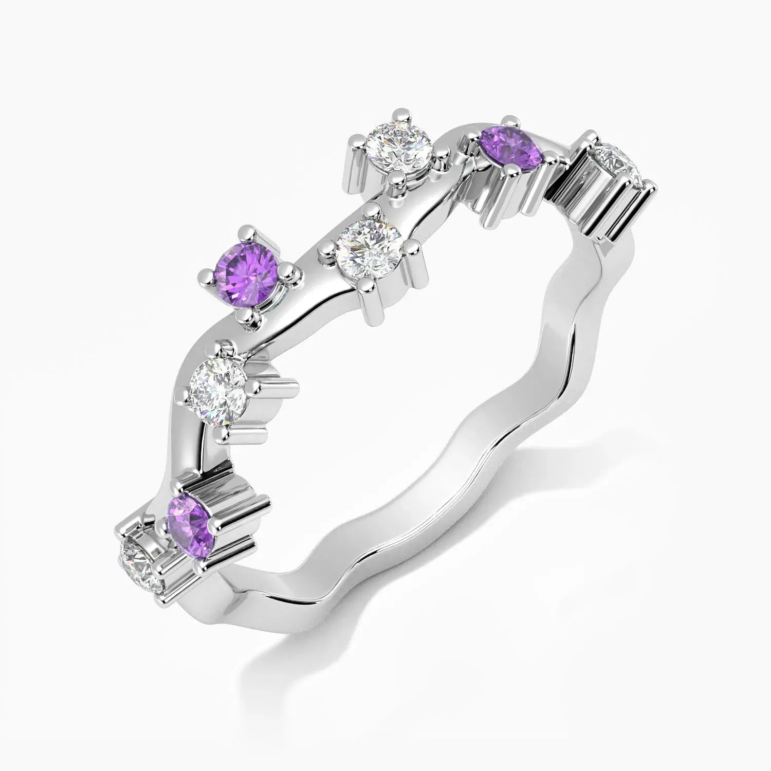Galaxy Gleam Ring Amethyst