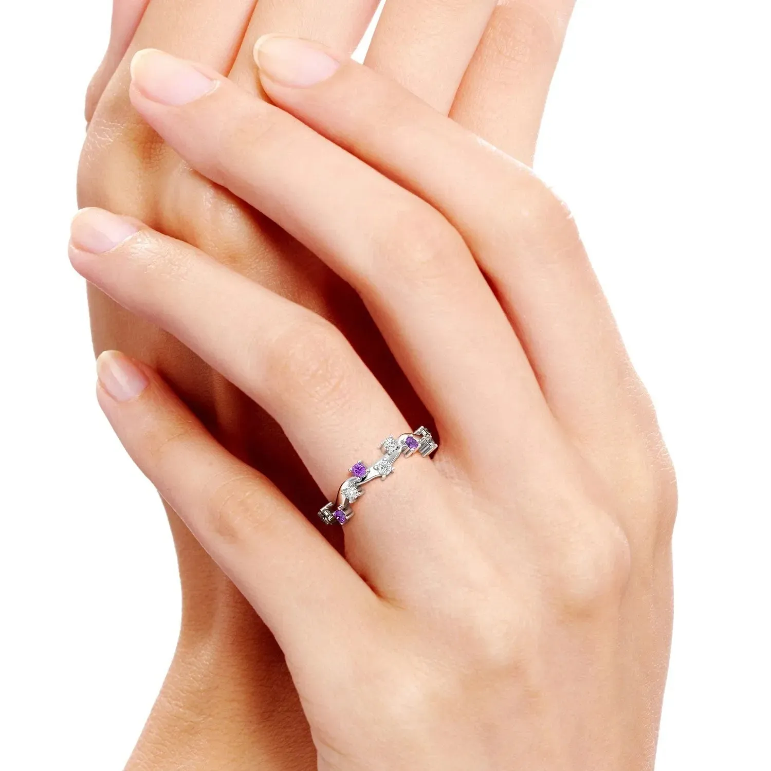 Galaxy Gleam Ring Amethyst