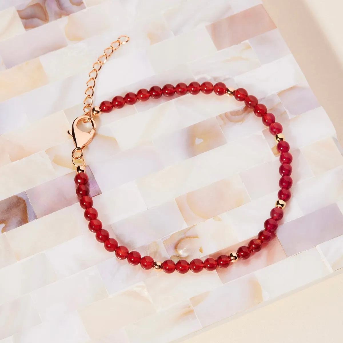 Geranio Red Onyx Bracelet