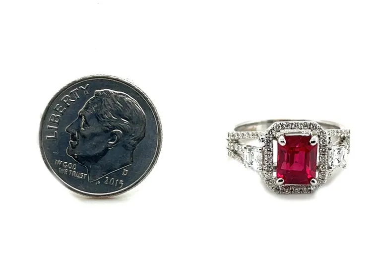 GIA Certified 2.02 Carat Pigeon's Blood Burmese Ruby and Diamond Cocktail Ring