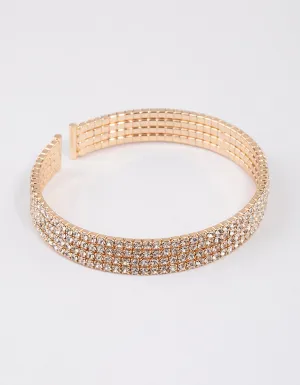 Gold Classic Cup Chain Bangle