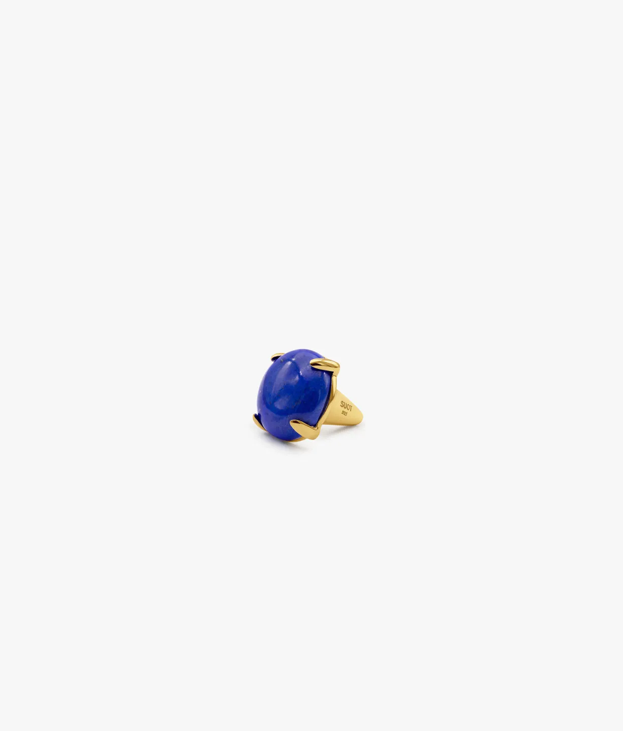 Gold Plated Lapis Lazuli Earring