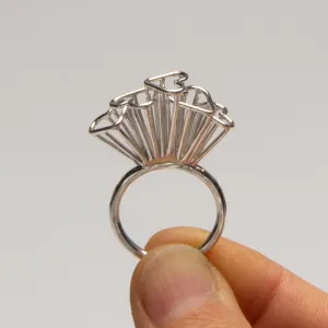 Heart Cluster Ring