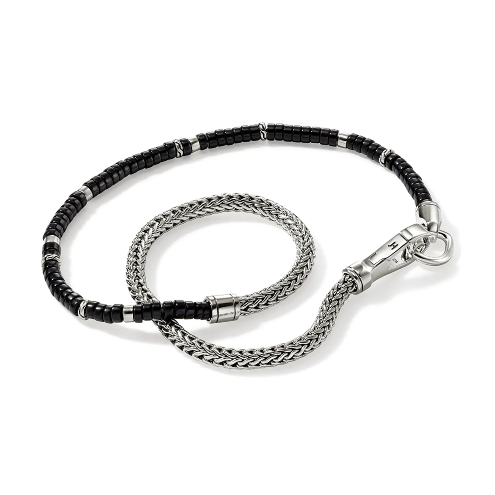 Heishi Chain Wrap, Sterling Silver|BUS9012551BON
