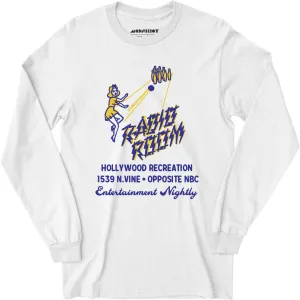 Hollywood Recreation Center - Hollywood, CA - Vintage Bowling Alley - Long Sleeve T-Shirt