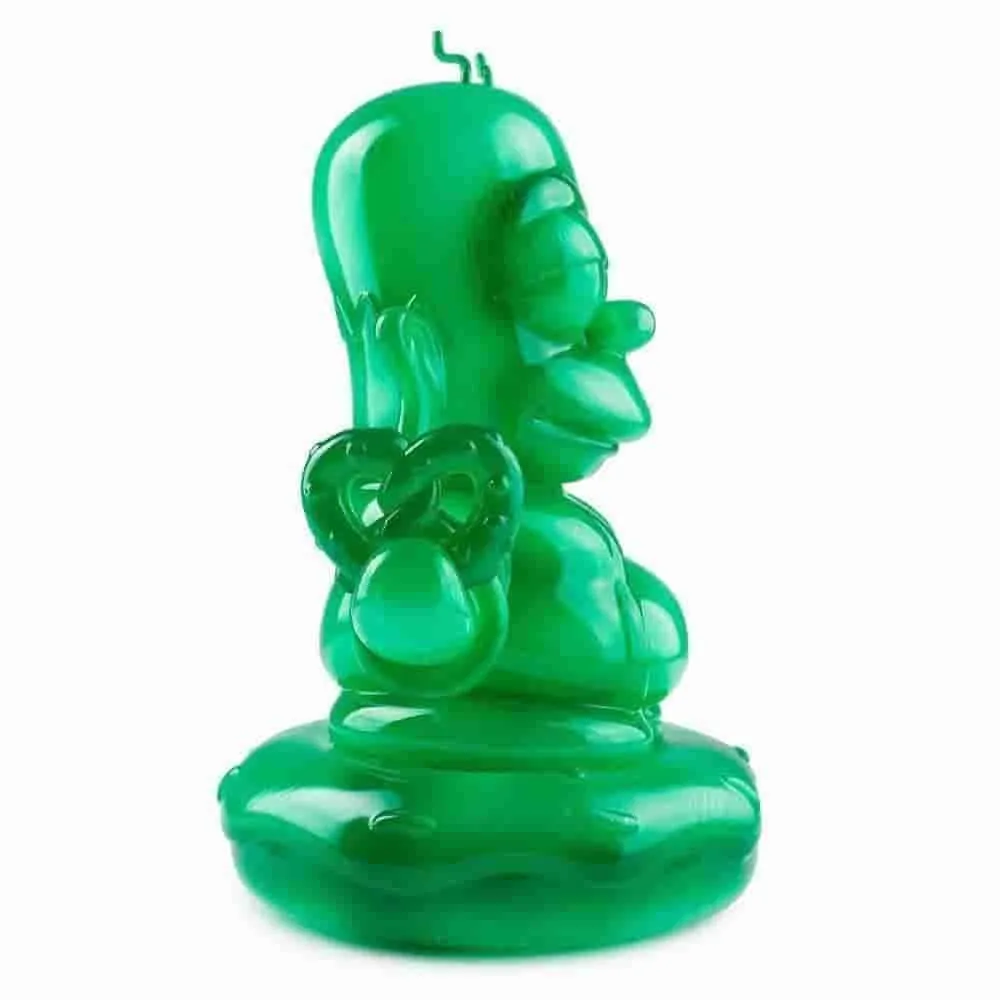 IamRetro Exclusive Medium 7" Jade Homer Buddha - The Simpsons x Kidrobot