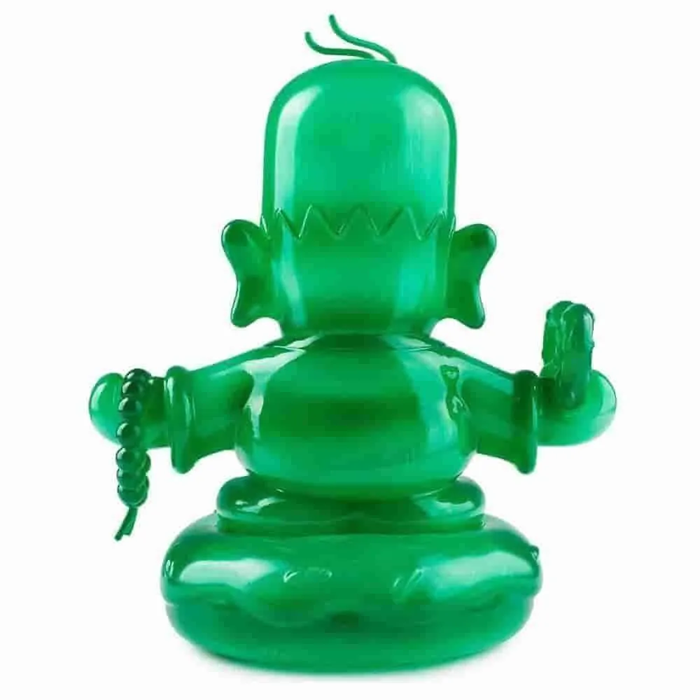 IamRetro Exclusive Medium 7" Jade Homer Buddha - The Simpsons x Kidrobot