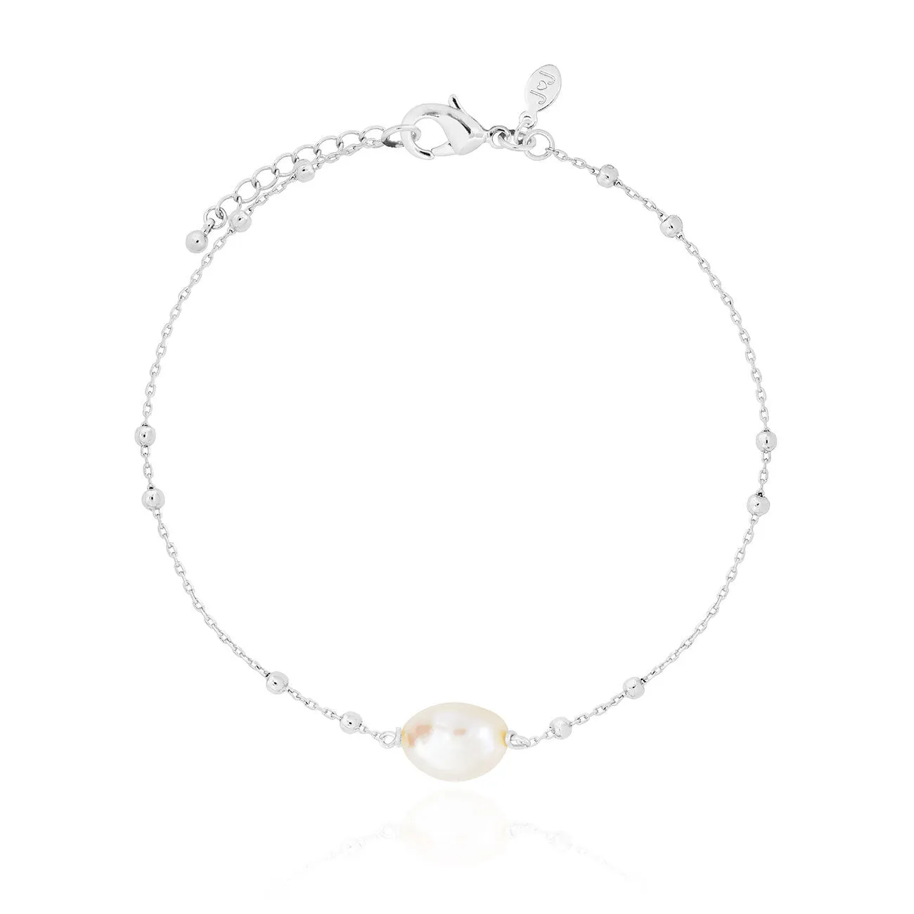 Isla Silver Pearl 18cm   3cm Bracelet 3724