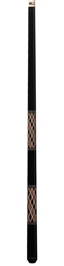 K2 KL116 Onyx and Cocobolo Graphic Pool Cue with 12.50mm K2 LD Shaft - KL116