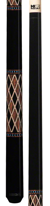 K2 KL116 Onyx and Cocobolo Graphic Pool Cue with 12.50mm K2 LD Shaft - KL116
