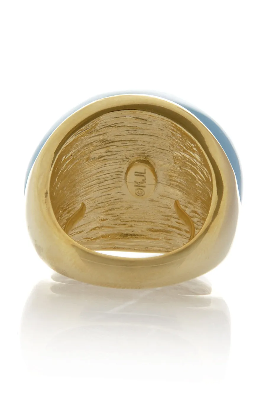 KENNETH JAY LANE KATIA Turquoise Crystal Dome Ring