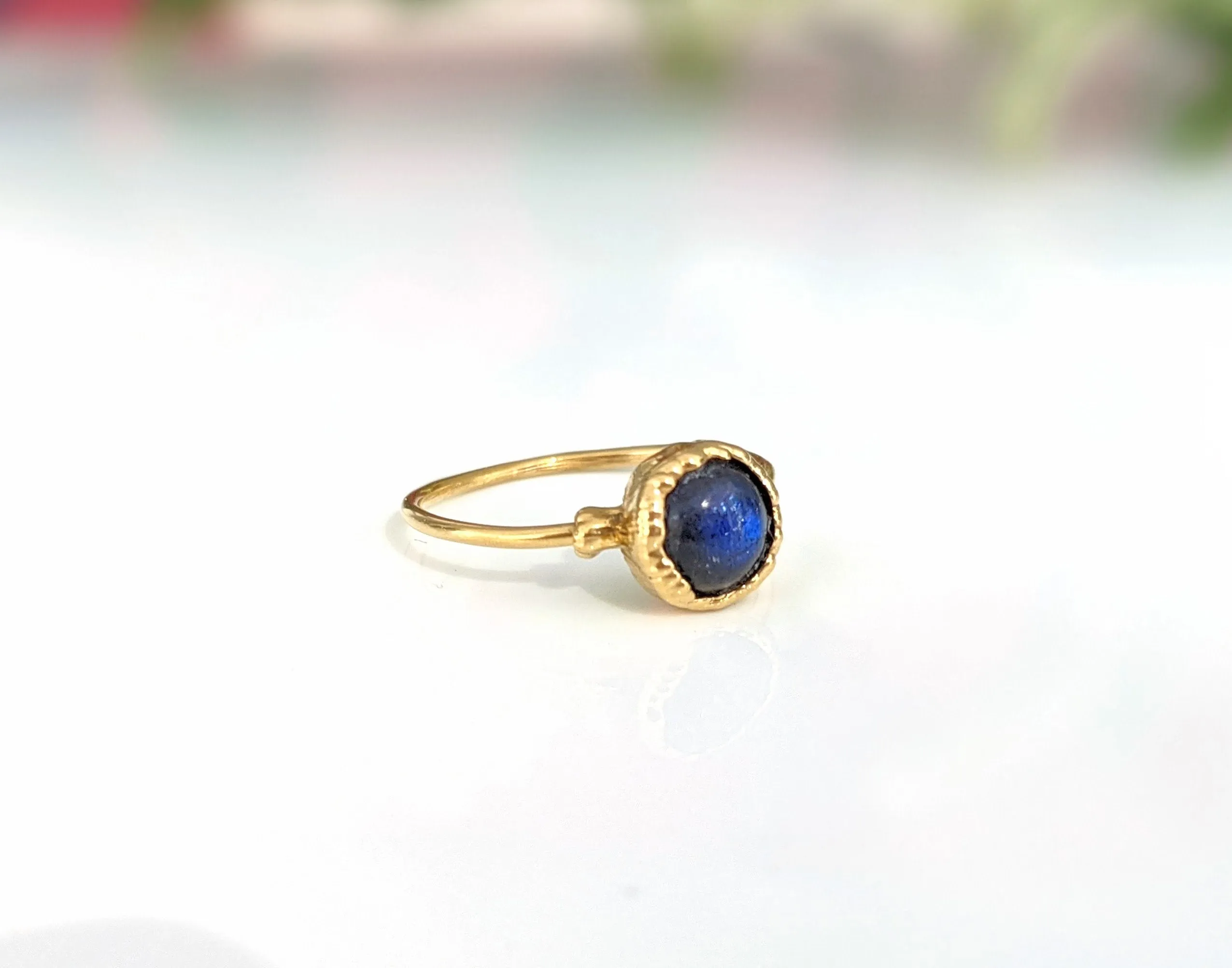 Labradorite Gold ring