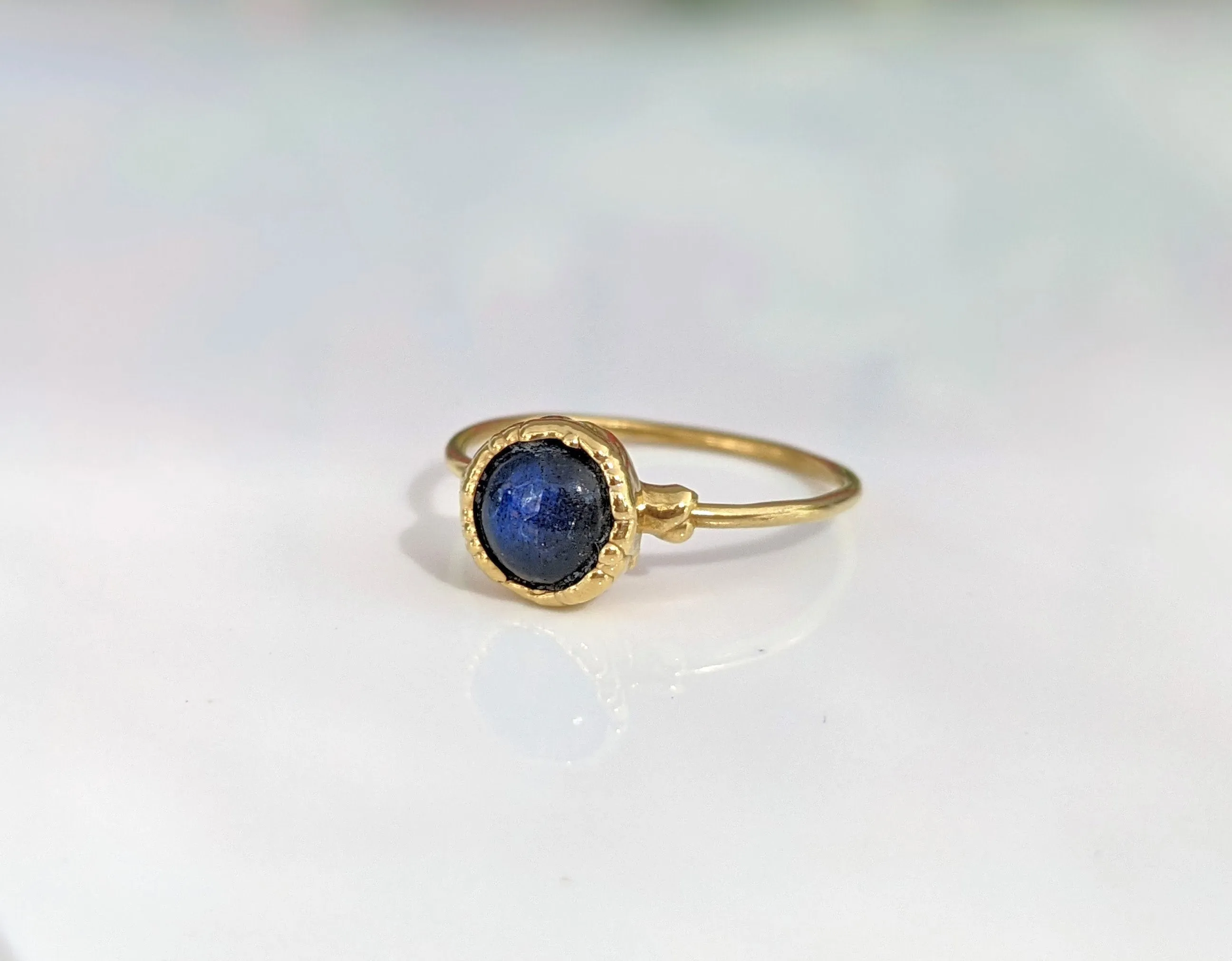 Labradorite Gold ring