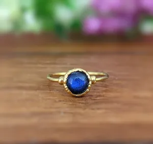 Labradorite Gold ring