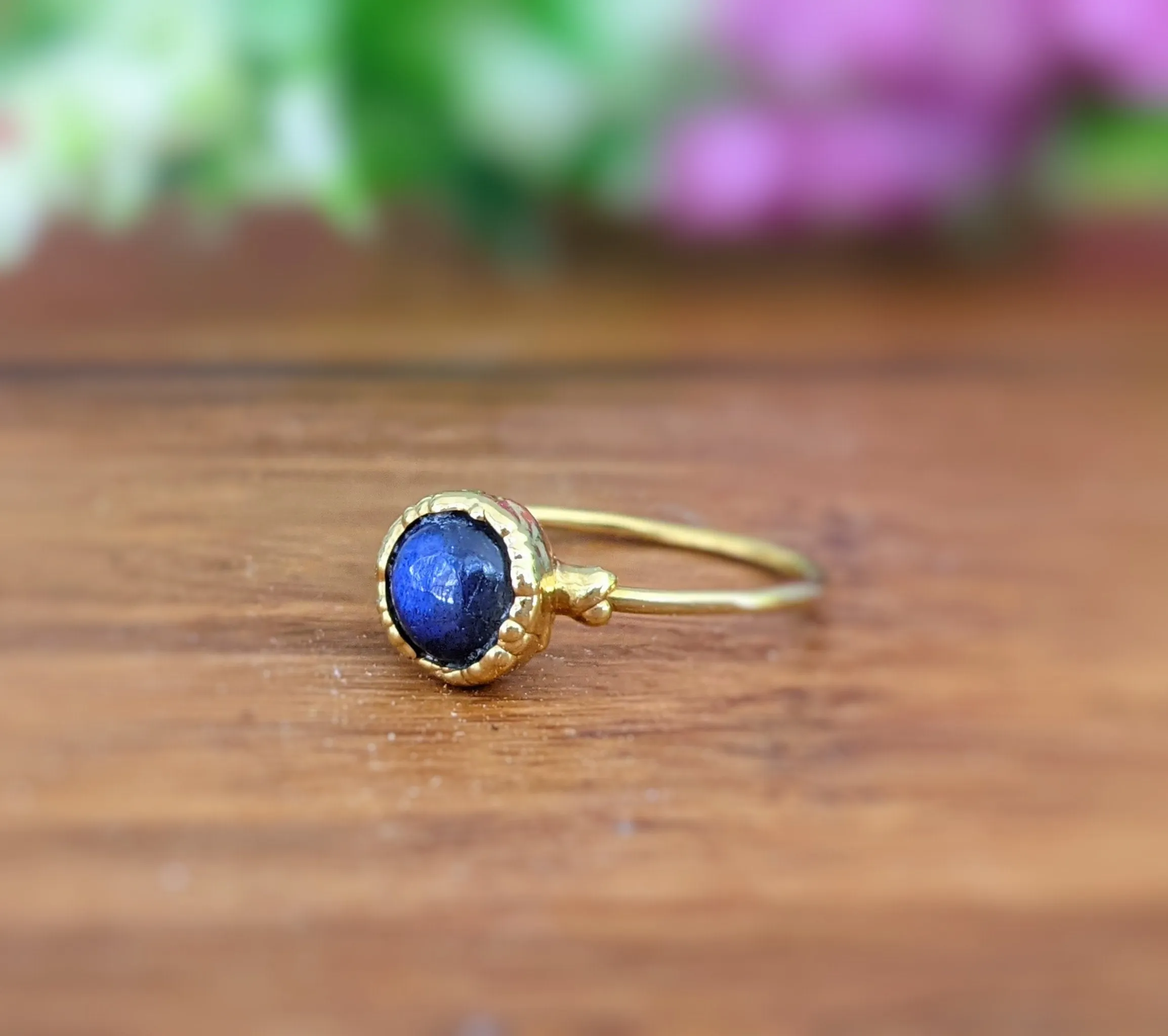 Labradorite Gold ring