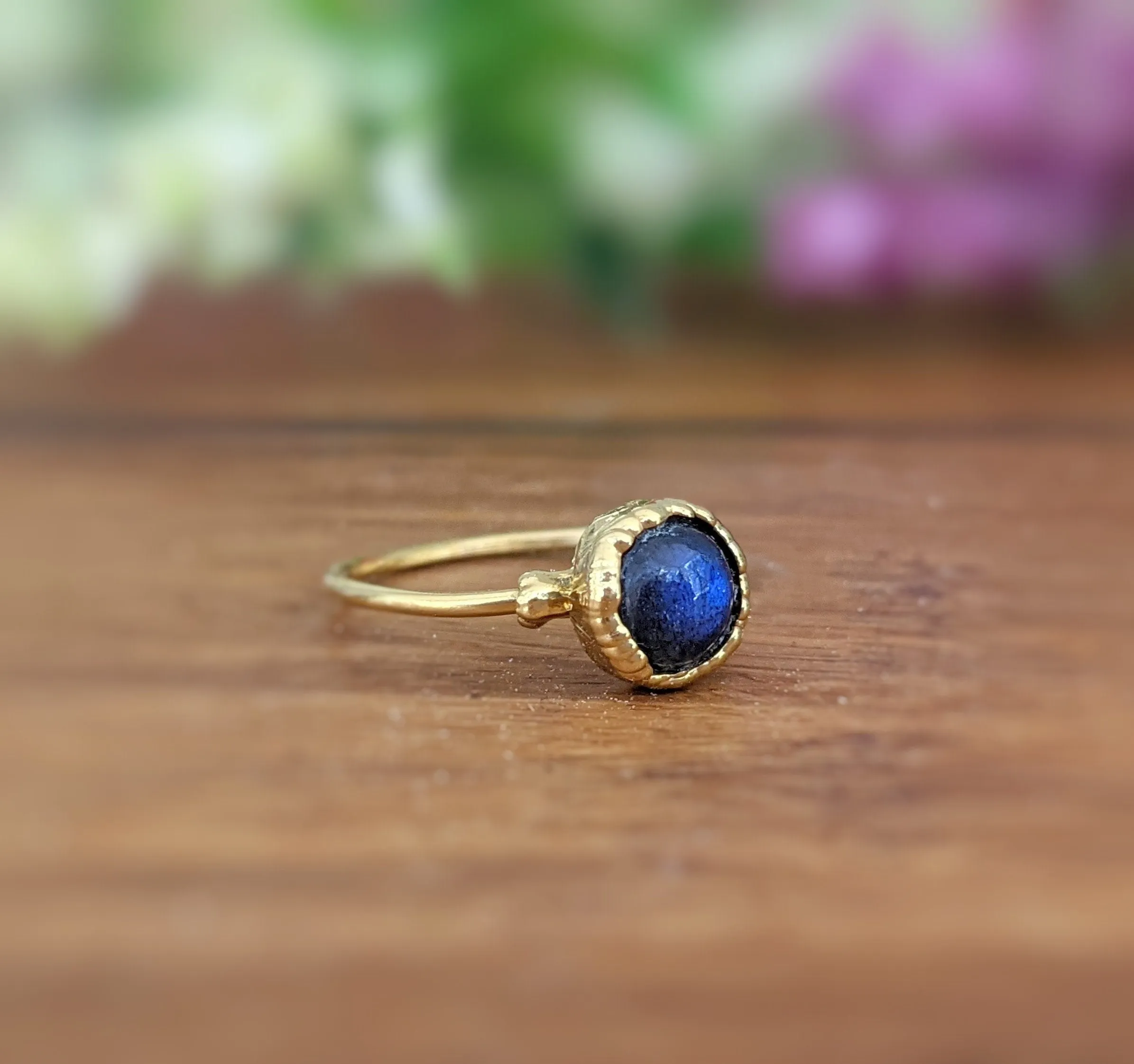 Labradorite Gold ring