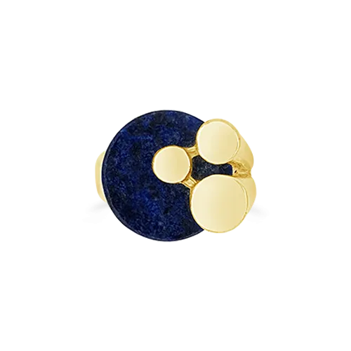 Lapis & Yellow Gold Estate Ring