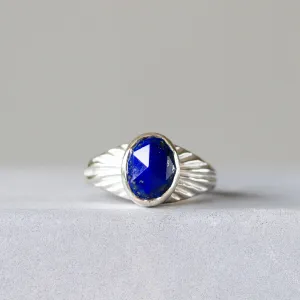 Lapis and Silver Calista Ring