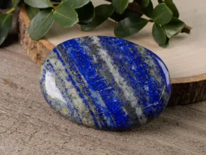 LAPIS LAZULI Crystal Palm Stone - Worry Stone, Self Care, Healing Crystals and Stones, E0961