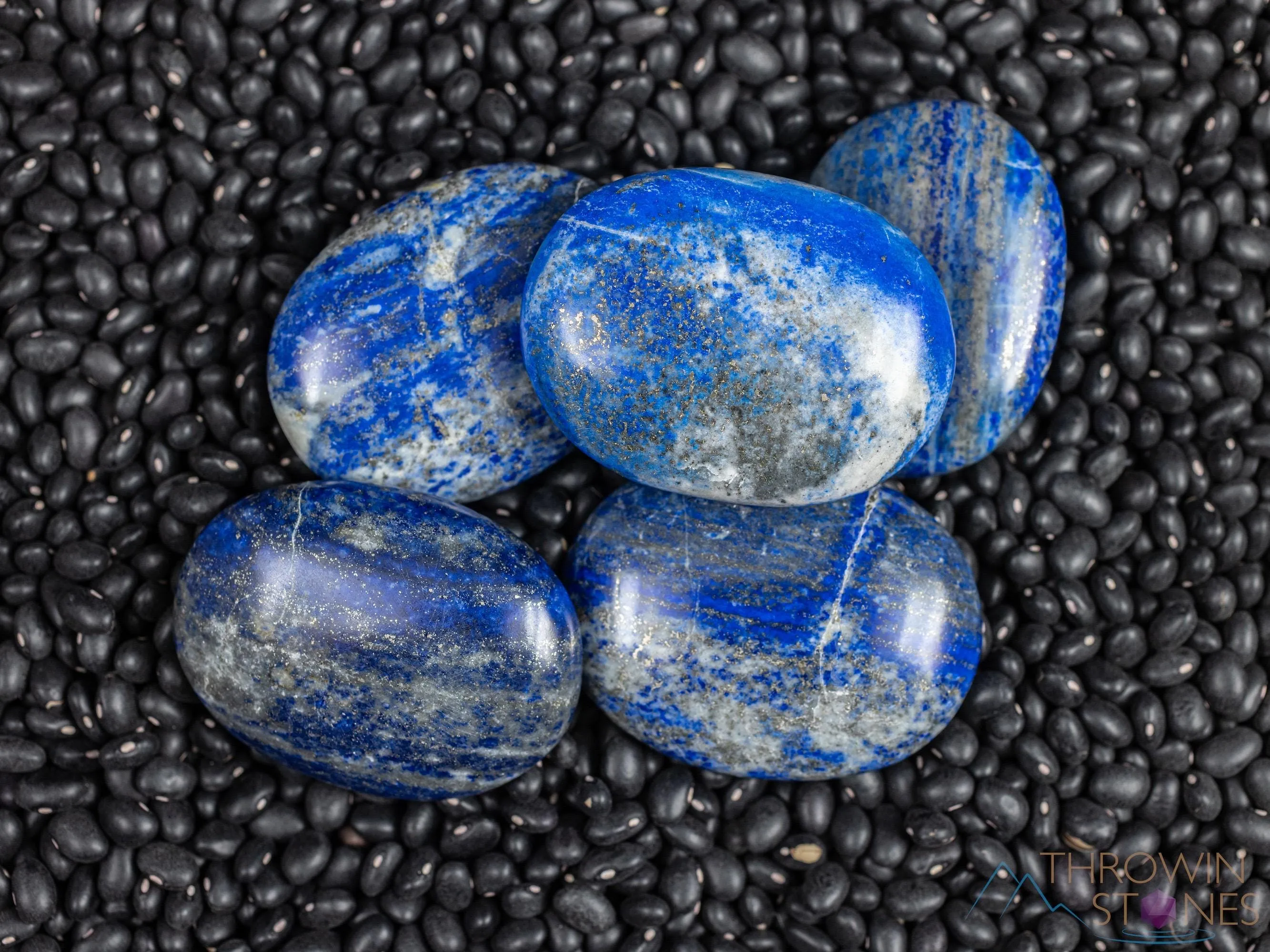 LAPIS LAZULI Crystal Palm Stone - Worry Stone, Self Care, Healing Crystals and Stones, E0961