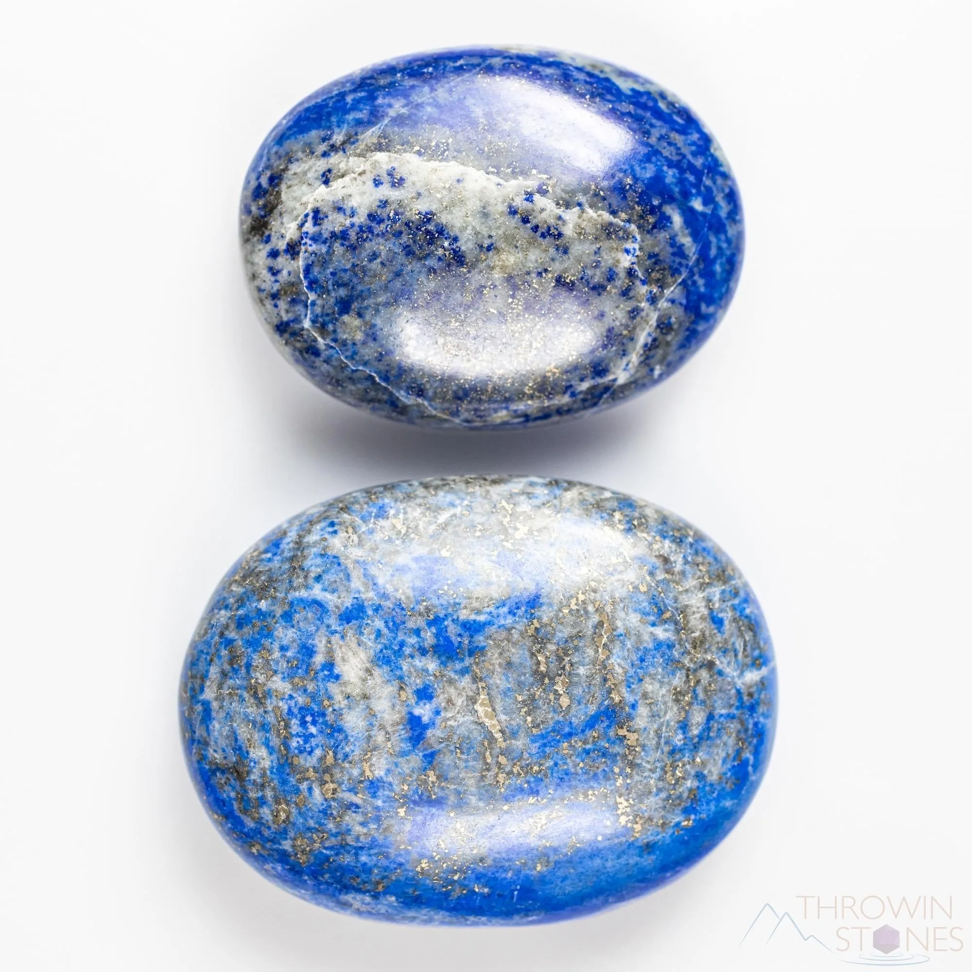 LAPIS LAZULI Crystal Palm Stone - Worry Stone, Self Care, Healing Crystals and Stones, E0961