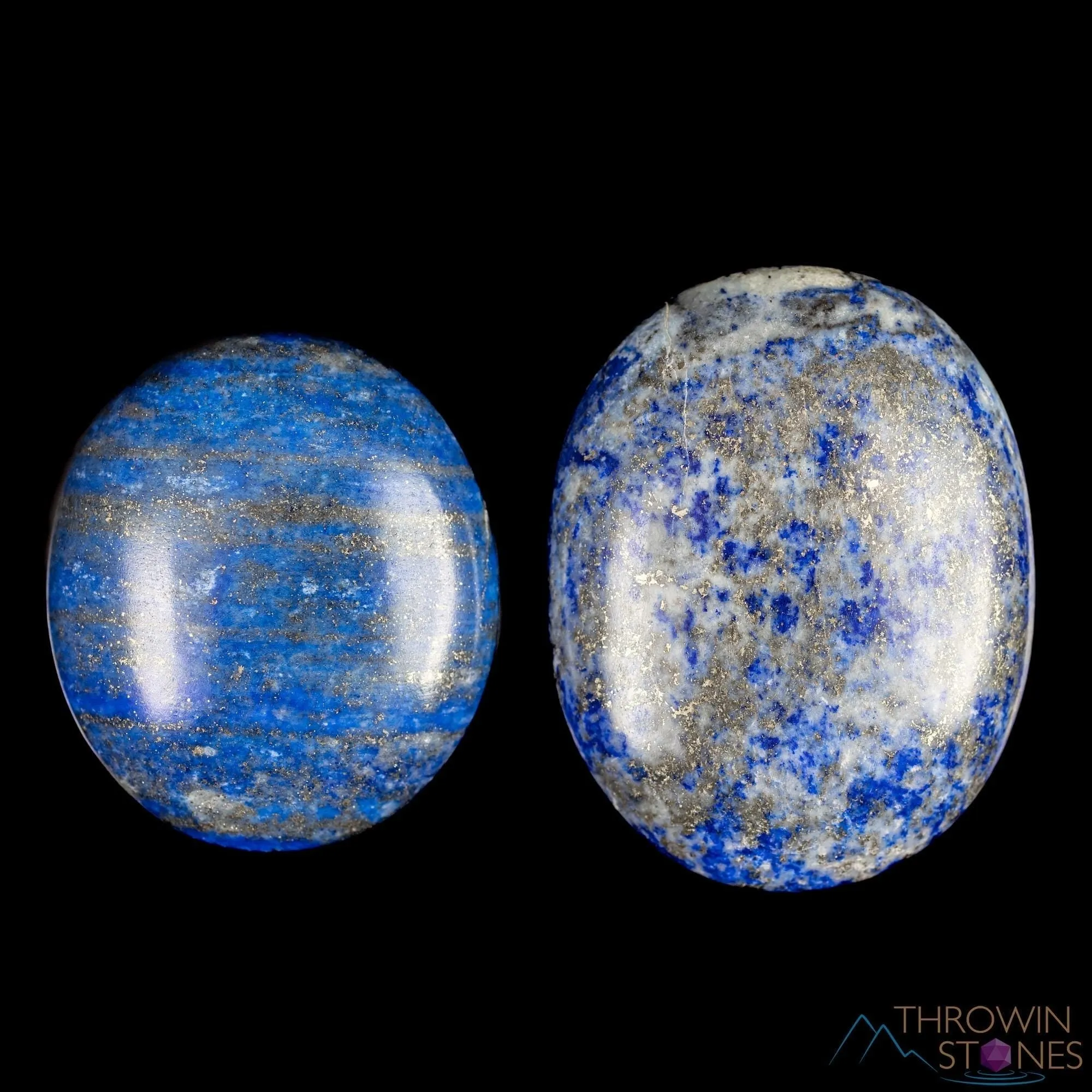 LAPIS LAZULI Crystal Palm Stone - Worry Stone, Self Care, Healing Crystals and Stones, E0961