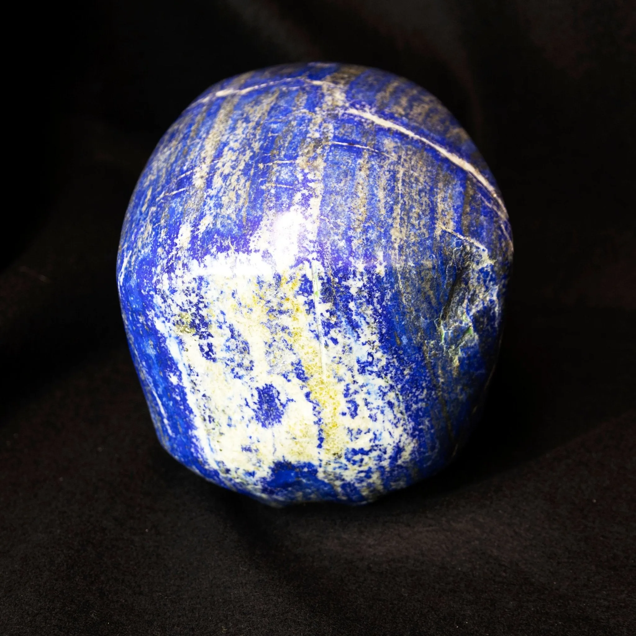 Lapis Skull 9 Inch Carving
