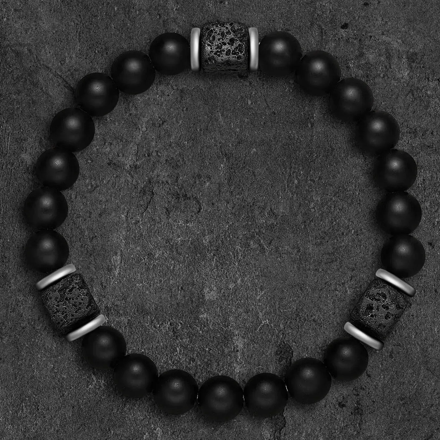 Matte Balance Bracelet for Men | Black ||