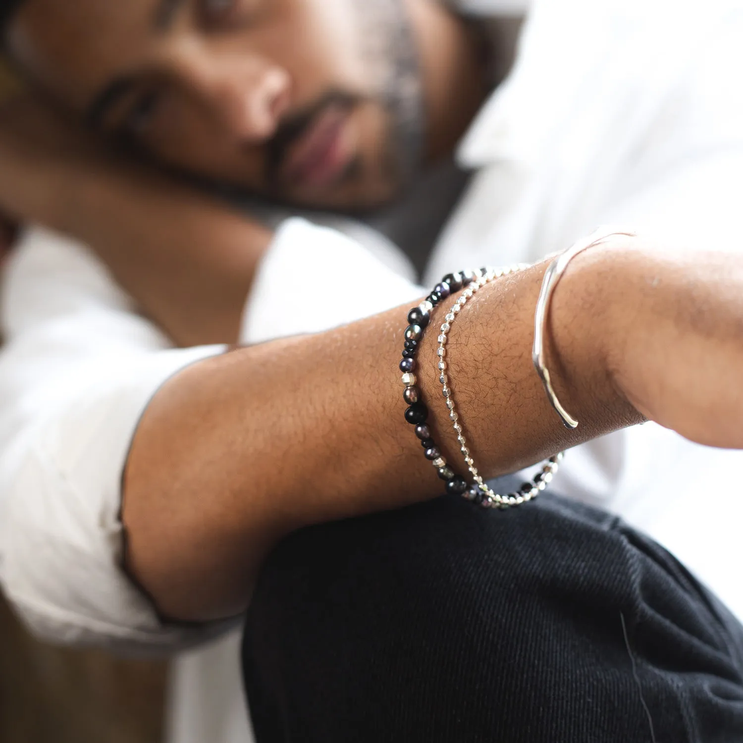 Men's Peacock Pearl Orissa Bracelet