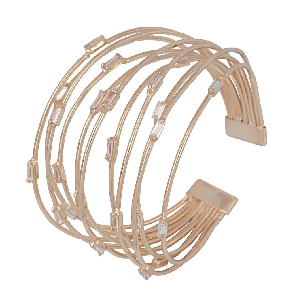 Multiline Baguette Cuff