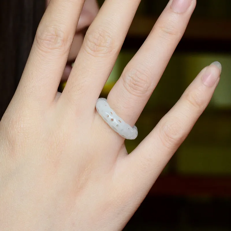 Natural Jade Ring Jadeite Ring WR22