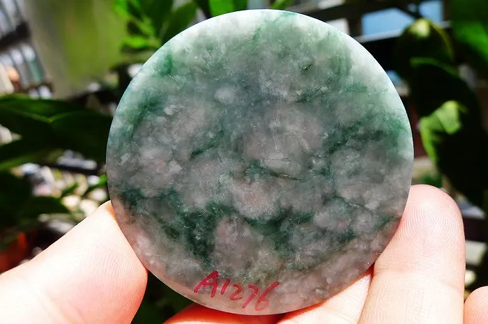 Natural Jade Rough Jadeite Raw (133g,5.5X1.7cm)
