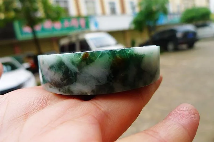Natural Jade Rough Jadeite Raw (212g,6.9X1.65cm)