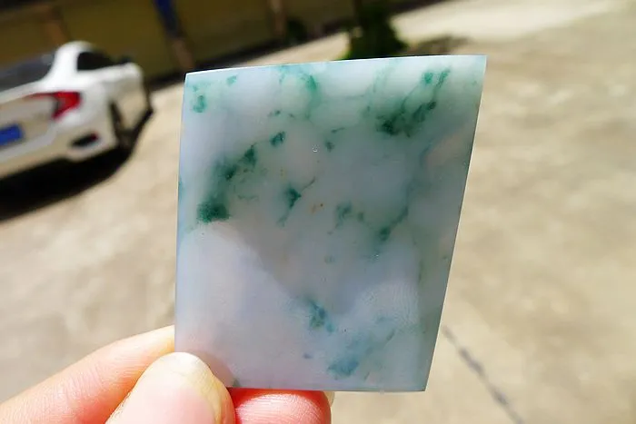 Natural Jade Rough Jadeite Raw (22.5g,4.5X3.6X0.45cm)