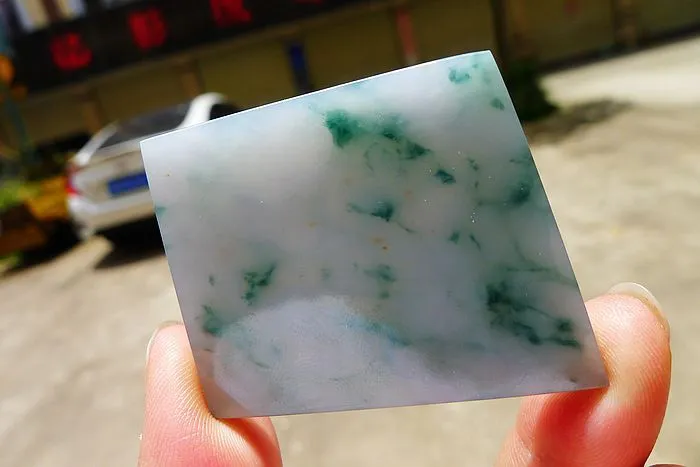 Natural Jade Rough Jadeite Raw (22.5g,4.5X3.6X0.45cm)