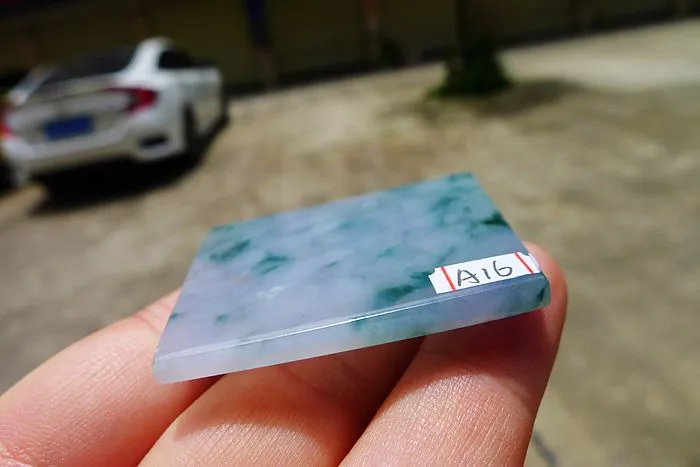 Natural Jade Rough Jadeite Raw (22.5g,4.5X3.6X0.45cm)