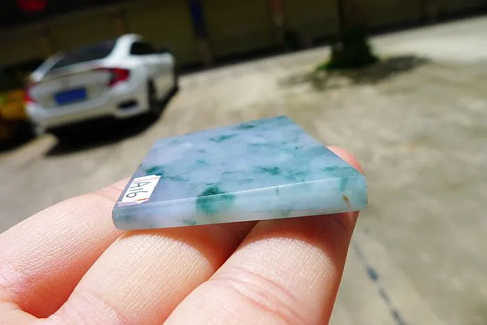 Natural Jade Rough Jadeite Raw (22.5g,4.5X3.6X0.45cm)