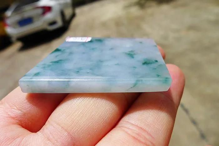 Natural Jade Rough Jadeite Raw (22.5g,4.5X3.6X0.45cm)