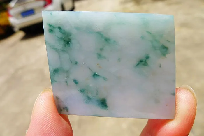Natural Jade Rough Jadeite Raw (22.5g,4.5X3.6X0.45cm)