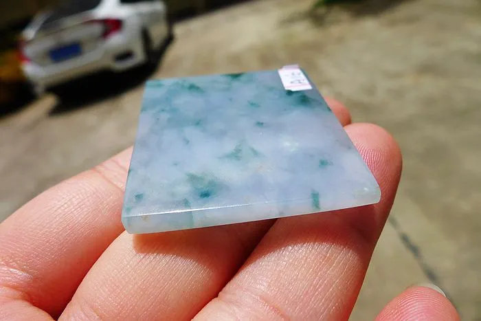 Natural Jade Rough Jadeite Raw (22.5g,4.5X3.6X0.45cm)