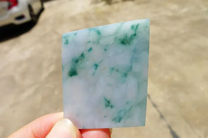Natural Jade Rough Jadeite Raw (22.5g,4.5X3.6X0.45cm)