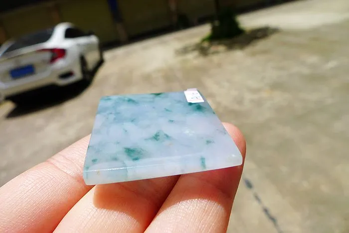 Natural Jade Rough Jadeite Raw (22.5g,4.5X3.6X0.45cm)