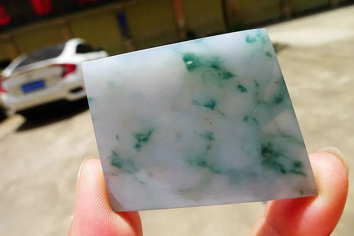 Natural Jade Rough Jadeite Raw (22.5g,4.5X3.6X0.45cm)